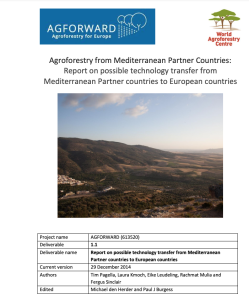 Report on possible technology transfer from Mediterranean Partner countries to European countries